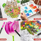 Soucolor 72-Color Colored Pencils for Adult Coloring Books, Christmas Stocking Stuffers for Teen Girl Boys Gifts, Soft Core Color Pencil Set for Kids Art Supplies, Coloring Drawing Sketching Pencils