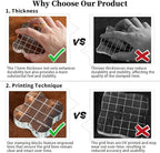 Sanfurney 1 Piece Acrylic Stamp Block, 15mm Thick, Clear Stamping Tool with Grid Lines Decorative Stamp Block for Scrapbooking Crafts Card Making