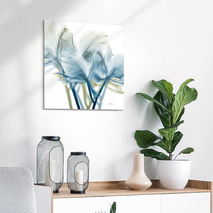 Empire Art Direct Frameless Free Floating Tempered Glass Panel Graphic Wall Art Ready to Hang, 24" x 24", Unfocused Beauty 3