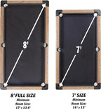 GoSports 6, 7, or 8 ft Billiards Tables - No Assembly, Choose Your Color - Portable Pool Table Includes Full Set of Balls, 2 Cue Sticks, Chalk and Felt Brush