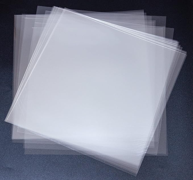 20PCS 4 Mil Blank Mylar Stencil Sheets, 12 X 12 Inch Clear Plastic Sheets for Cricut Crafts and Cutting Machine