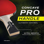 PRO SPIN Ping Pong Paddles - Professional Level Table Tennis Rackets with Carbon Fiber for Superior Control | 7-Ply Blade, Premium Rubber, 2.0mm Sponge | Includes Protector Case