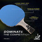 PRO SPIN Ping Pong Paddles - Professional Level Table Tennis Rackets with Carbon Fiber for Superior Control | 7-Ply Blade, Premium Rubber, 2.0mm Sponge | Includes Protector Case