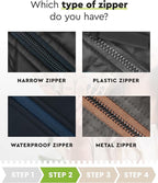 ZlideOn Zipper Pull Replacement - 3pcs, Silver, Large - Instant Zipper Replacement Slider
