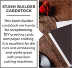 PA Paper Accents Stash Builder Cardstock 8.5" x 11" Chocolate Brown, 65lb colored cardstock paper for card making, scrapbooking, printing, quilling and crafts, 25 piece pack