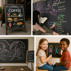 Dustless Colored Chalk 100PCS, 10 Colors Non-Toxic Classroom Chalks for Teachers & Students, School Chalkboard Supplies