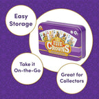 PlayMonster Five Crowns Collectible Tin – Card Game for Kids and Adults, Family Game Night, The Game isn’t Over Until the Kings Go Wild!, 5 Suited Rummy Style Card Game, 1-7 Players, Ages 8+