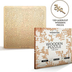 Mind Bending Wooden Jigsaw Puzzle - Difficult Challenging Impossible Puzzles for Adults, Advanced Hard Jigsaw Puzzles - Aztec Labyrinth - 130 Pieces