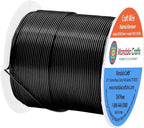 Mandala Crafts 12 14 16 18 20 22 Gauge Anodized Jewelry Making Beading Floral Colored Aluminum Craft Wire (20 Gauge, Black)