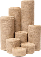 12 Inch Natural Burlap Fabric Roll - 10 Yards Jute Fabric Ribbon for DIY Gift Wrapping Craft Projects, Wedding & Christmas Home Decoration (30 cm, 12 in)