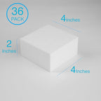 Silverlake 4x4x2 Craft Foam for Styrofoam Block Projects (36-Pack)