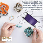 Soft Flex 49 Strand Beading Wire - Medium 0.19 Diameter - 30 Feet Nylon Design Wire
