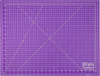 Breman Precision 18x24 Inch Self Healing Cutting Mat - 2-Sided 5-Ply PVC Purple/Gray Cutting Mats for Crafts, Sewing, Quilting and DIY Projects - Durable and Non-Slip Design with Precise Grid Lines