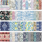 Square Origami Paper 6x6 Double Sided 50 Sheets 50 Colors 70GSM Origami Kit Japanese Chiyo Easy Fold Arts Crafts DIY Handwork Beginner Baroque