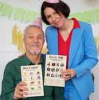 80th Birthday Party Games, Set of 2 Activities for 15 Guests, Born in 1945 Games Bundle, Birthday Party Supplies for Adults, Pack of 30 Cards