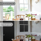 rabbitgoo Blackout Window Film, Sun Heat Blocking Privacy Cover for Glass, Removable Opaque Room Darkening Dark Black Out Window Covers Tint Shades for Home Day Sleep Light Blocker 11.8 x 78.7 Inches