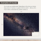 AFZEVEB-Galaxy Stars Wallpaper Wall murals for Ceiling 114"x74"(Not Peel and Stick)