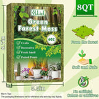 Halatool 6OZ Green Moss for Indoor Plants, 8QT Orchid Moss for Repotting, Forest Moss for Potted Plants, Real Moss for Succulent Carnivorous Houseplant Terrariums Garden Reptiles