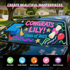 WUO Window Chalk Markers,12 Colors Car Markers,15mm 3-In-1 Jumbo Wide Nib, Dust-Free & Non-Toxic - Erasable Blackboards Marker For Rock Painting, Poster, Stone, Ceramic, Glass