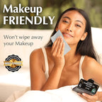 Natural Oil Blotting Sheets for Face with Bamboo Charcoal - 25% Larger - 1pk/100 Makeup Friendly Blotting Papers for Face - Easy Dispensing Oil Absorbing Sheets