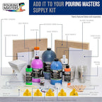U.S. Art Supply Professional Gloss Pouring Medium 16oz (Pint) - Improves Paint Flow & Cell Effects Creator, Viscosity Adjuster for Art Acrylic Painting