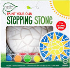 Creative Roots Mosaic Sun Stepping Stone Kit, Includes 7-Inch Ceramic Stepping Stone & 6 Vibrant Paints, DIY Garden Stone for Kids Ages 6+