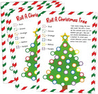 Roll A Christmas Tree Dice Game, Christmas Games for Families & Large Groups-25 Players, Xmas Party Games for Adults, Red and Green Theme Winter Holiday Decorations White Elephant Gifts Ideas