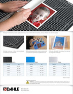 Dahle Vantage 10680 See-Through Premium Self-Healing Cutting Mat, 9"x12", 1/2" Grid, 5 Layers for Max Healing, Perfect for Crafts & Sewing, Clear