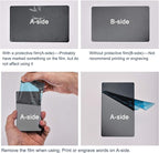 uxcell Blank Metal Card 100x60x1mm Anodized Aluminum Plate for DIY Laser Printing Engraving Black 5 Pcs