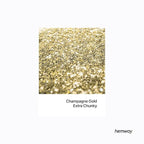 Hemway Polyurethane & Epoxy Resin Glitter 100g / 3.5oz Metallic Crystal Flake Additive for Flooring Jewelry Tumblers Glass Pigment - Extra Chunky (1/24" 0.040" 1mm) - Champagne Gold