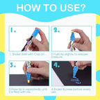 Liquid Chalk Markers for Blackboard, 24 colors Erasable Chalk Markers Pen for Windows, Glass, Chalkboard, Blackboard, Auto, Mirror, Calendar - 6mm Reversible Bullet&Chisel Tip &36pcs Chalkboard Lables