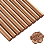 Nuanchu 15 Pcs Glue Gun Sealing Wax Sticks Retro Vintage Wax Sticks for Seal Stamp and Letter for Wedding Invitations Card Envelope Christmas Holiday Gift Ideas(Red Copper)