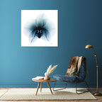 Empire Art Direct Frameless Free Floating Tempered Glass Panel Graphic Wall Art Ready to Hang, 38" x 38", Glacial Orchid