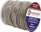 Mandala Crafts 1.5mm 109 Yards Taupe Cotton Waxed Cord for Jewelry Making Bracelet Cord Waxed String - Beading String Thread Jewelry Cords for Necklaces String