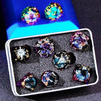 Black Eye of Mystery Liquid Core DND Dice Set – Unique Resin Dice Set for Dungeons & Dragons – Third Eye Dice Set for D&D Gifts