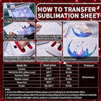 Red Sublimation Transfer Sheets for Heat Press Machine, 12x12inch Glitter Sublimation Paper for Tumblers Blanks Tshirts,8 Sheets