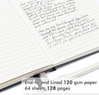 feela 5 Pack Journal Notebook Bulk for School, Hardcover Business Notebooks Classic Ruled Lined Journals with Pen Holder for Work Note Taking, with 5 Black Pens, 120 GSM, 5.1”x8.3”, A5, Gray