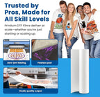DTF Transfer Film Roll 23.6in x 328ft – Premium Plus Hot & Cold Peel – Double Matte Anti-Static Coating – Heat Transfer Film for Vibrant Colors & Durable Prints – Works with All DTF Printers