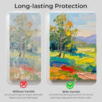 Nicpro Gloss Varnish for Acrylic Painting 4oz, Non-Yellowing, Non-Toxic, Anti-Crazing, Clear Acrylic Varnish for Pro Artist, Hobby Painter on Canvas Artwork, Acrylics Paint, Wood, High Gloss Finish