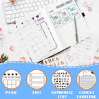 30 PCS Journal Stencils, Planner Stencils for Junk Journal Notebook Diary Scrapbook DIY Drawing Template Journal Stencil 4x7 Inch