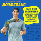 Refresh Sports Beach Boomerang Toy for All Ages - Outside Beach Games Adults & Toys for Kids - Fun Outdoor Backyard Toys for Boys - Soft Boomerangs Pool Game & Birthday Gift Ideas for Boys & Girls