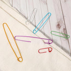 12 PCS Knitting Stitch Holder 6 Size Aluminum Yarn Stitch Holders Stitch Markers for Crocheting Practical Knitting Crochet Tools for Knitting Notions or Crochet
