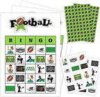 Football Party Bingo Game Cards(24 Players), Sport Themed Bingo Card for Family Friend Adult, Large Group Holiday Party Activity Favor Decoration Supplies -009