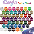 Ceya Chunky Glitter, 4.9oz/ 140g Mardi gras Craft Glitter Powder Mixed Fine Flakes Iridescent Nail Sequins for Halloween Pumpkin, Nail Art, Hair, Epoxy Resin, Tumblers, Slime, Painting, Festival Decor