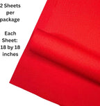2 Sheets of Red 14 Count Aida Cloth – 18 x 18 Inch Pre-Cut Fabric Squares – Cross Stitch Fabric – 100% Cotton – Ideal for Needlework & Embroidery – The Knotty Unicorn