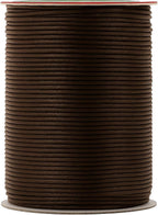 Mandala Crafts 2mm 109 Yards Bistre Brown Cotton Waxed Cord for Jewelry Making Bracelet Cord Waxed String - Beading String Thread Jewelry Cords for Necklaces String