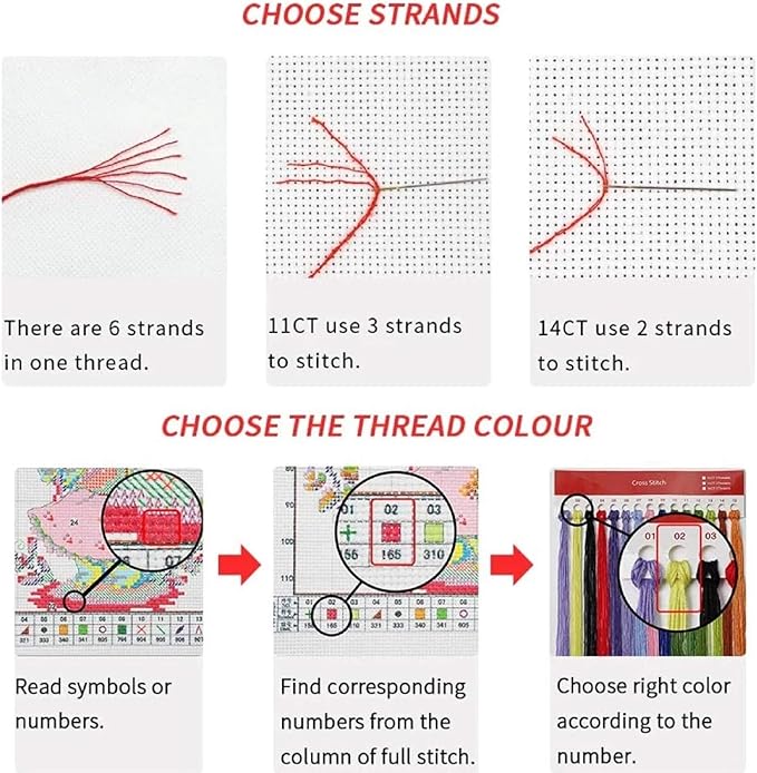 Dimensean Stamped Cross Stitch Kits Full Range of Embroidery Patterns Starter Kits for Beginners Adult or Kids DIY Cross Stitches Needlepoint Kits 11CT-Rest at Sunrise by The Seaside 18x18 inch