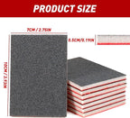 36 Pcs Sanding Sponge 80/120/180/240/320/400 Grit Sandpaper Assortment, Washable & Reusable Sanding Blocks for Wood, Metal, Drywall, Glazing, Wet Dry Sandpaper for Smooth Finishing