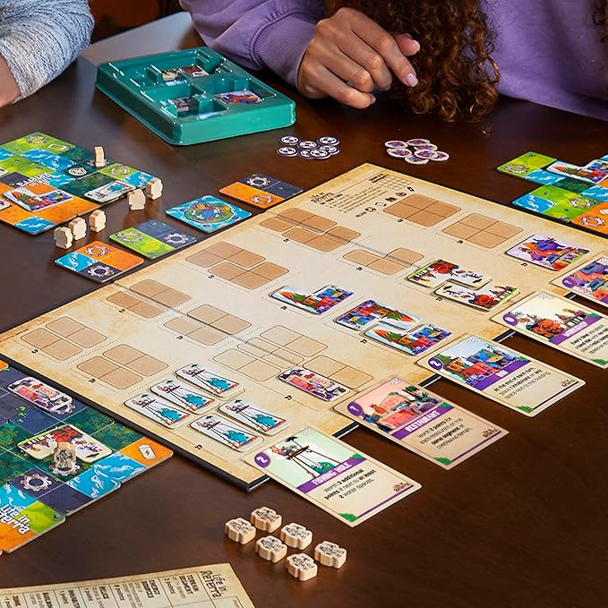 Life in Reterra Strategy Board Game | A Community (Re) Building Game | Ages 10+ | 2 to 4 Players | 35 Mins. Avg. | Games for Adults & Families