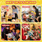 FUNNYB&G Foil Art Party Favors for Kids - 24 Pack Foil Art Crafts Kits Coloring Books, Goodie Bag Stuffers Party Favors for Kids 4-8 8-12, Bulk Birthday Classroom Prizes Girls Boys Gifts Halloween